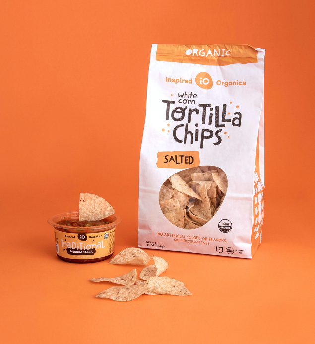Inspired Organics Tortilla Chips Packaging