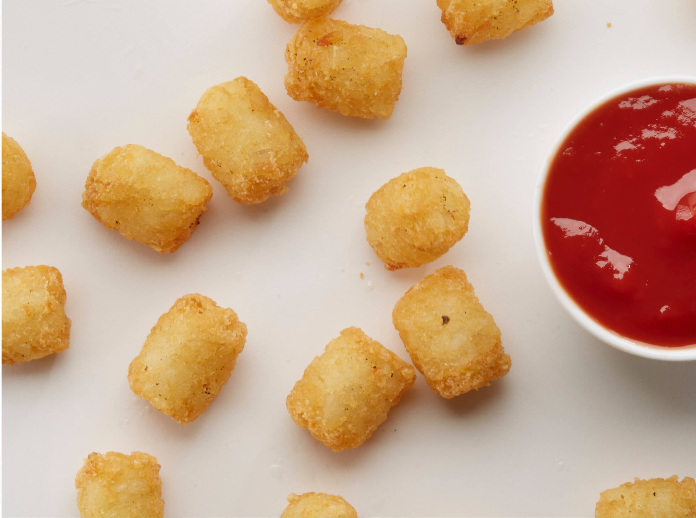 Halo Burger Tater Tots Ketchup
