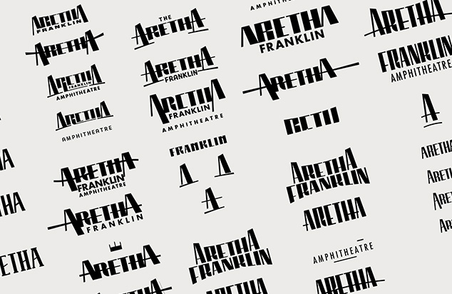 Aretha Franklin Amphitheatre Logo Sketch